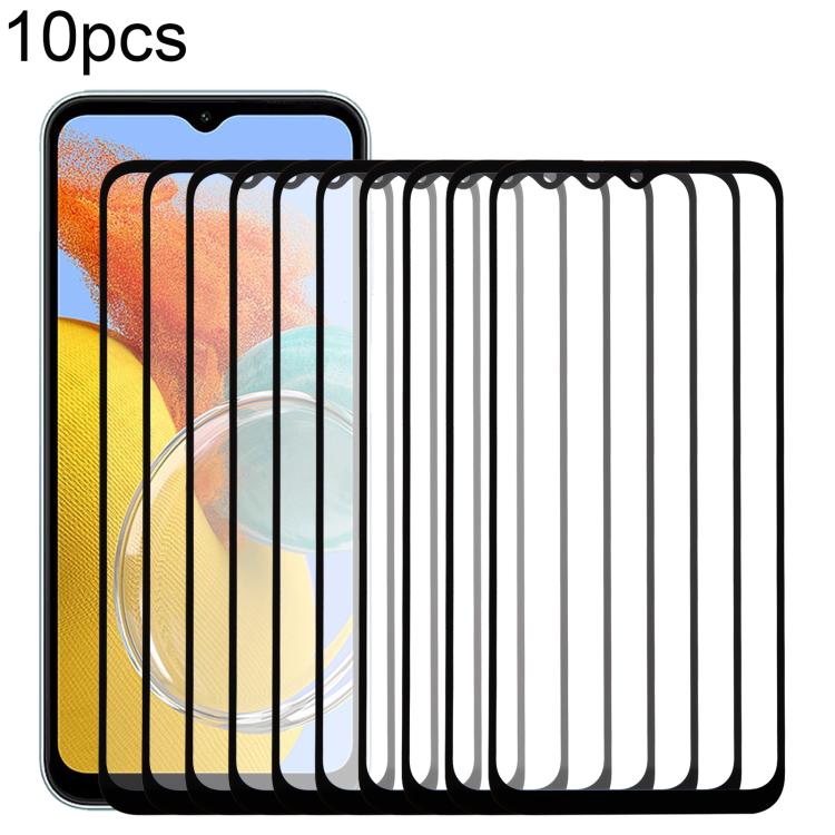 For Samsung Galaxy M14 4G SM-M145FB 10pcs Front Screen Outer Glass Lens with OCA Optically Clear Adhesive - free shipping - PMC TechLife - Order now!