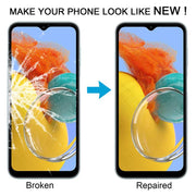 For Samsung Galaxy M14 4G SM-M145FB 10pcs Front Screen Outer Glass Lens with OCA Optically Clear Adhesive