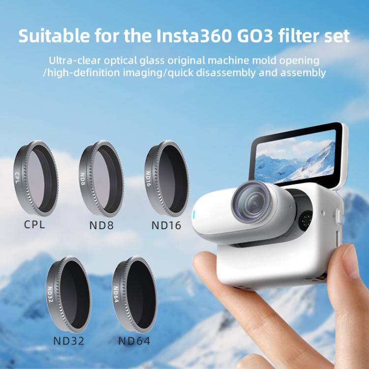 For Insta360 GO 3 Camera Lens Filter, Filter:CPL - free shipping - PMC TechLife - Order now!