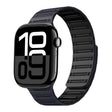 For Apple Watch 42mm / 41mm / 40mm / 38mm Cylinder Magnetic Two-color Loop Silicone Watch Band(Midnight Color Black) - free shipping - PMC TechLife - Order now!