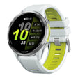 For Garmin Forerunner 970 Two Color Steel Buckle Silicone Watch Band(Whie Cyan) - free shipping - PMC TechLife - Order now!