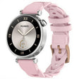 18mm Rose Gold Buckle Twist Leather Watch Band(Pink) - free shipping - PMC TechLife - Order now!