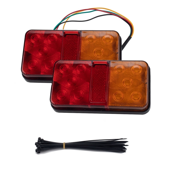 2 PCS Trailer / Truck H-type Long Strip 10LEDs Tail Light Set - License Plate Lights by PMC TechLife | Online Shopping South Africa | PMC TechLife | Buy Now Pay Later Mobicred