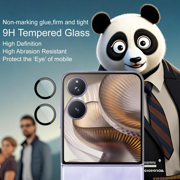 For Xiaomi Mix Flip 2 imak Glass Rear Camera Lens Film Phone Case Exclusive, Self-positioning Version