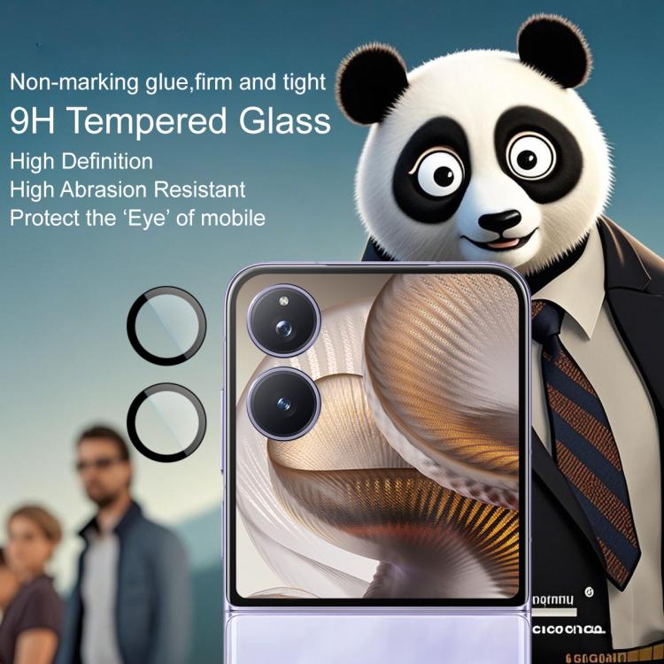 For Xiaomi Mix Flip 2 imak Glass Rear Camera Lens Film Phone Case Exclusive, Self-positioning Version
