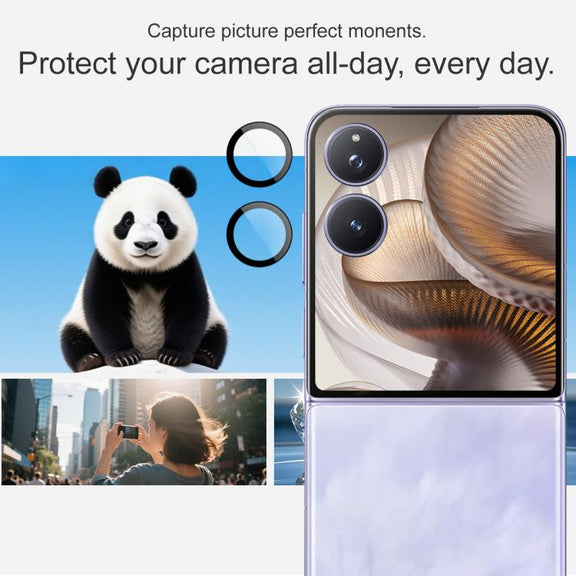 For Xiaomi Mix Flip 2 imak Glass Rear Camera Lens Film Phone Case Exclusive, Self-positioning Version