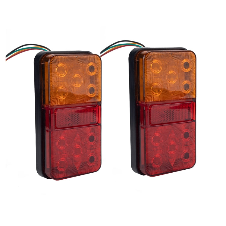 2 PCS Trailer / Truck H-type Long Strip 10LEDs Tail Light Set - License Plate Lights by PMC TechLife | Online Shopping South Africa | PMC TechLife | Buy Now Pay Later Mobicred