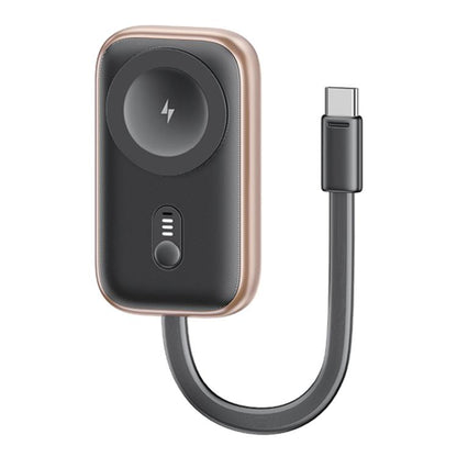 For Apple Watch Series USAMS CD245 1200mAh Portable Watch Wireless Charger with Cable(Desert Gold) - free shipping - PMC Jewellery - Order now!