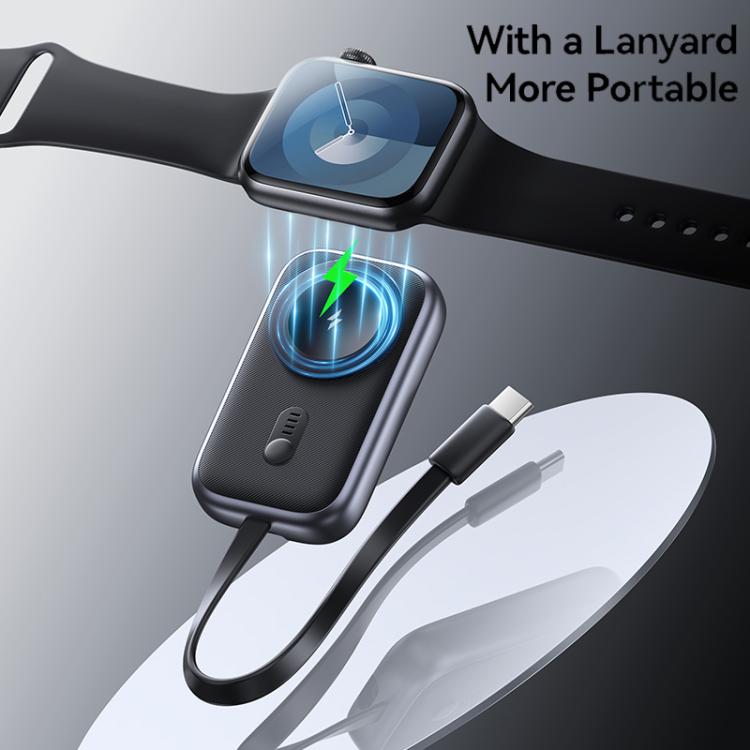 For Apple Watch Series USAMS CD245 1200mAh Portable Watch Wireless Charger with Cable(Metal Gray) - free shipping - PMC Jewellery - Order now!