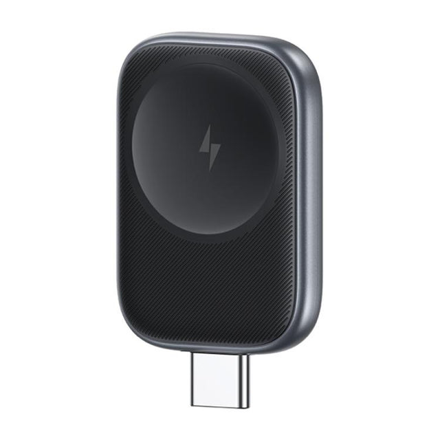 For Apple Watch Series USAMS CD247 USB-C / Type-C Plug Portable Watch Wireless Charger(Metal Gray)