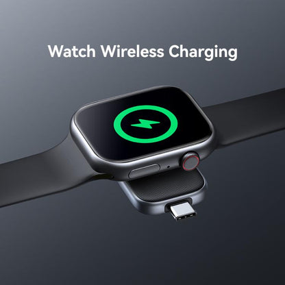 For Apple Watch Series USAMS CD247 USB-C / Type-C Plug Portable Watch Wireless Charger(Metal Gray) - free shipping - PMC Jewellery - Order now!