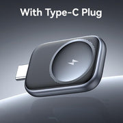 For Apple Watch Series USAMS CD247 USB-C / Type-C Plug Portable Watch Wireless Charger(Metal Gray)