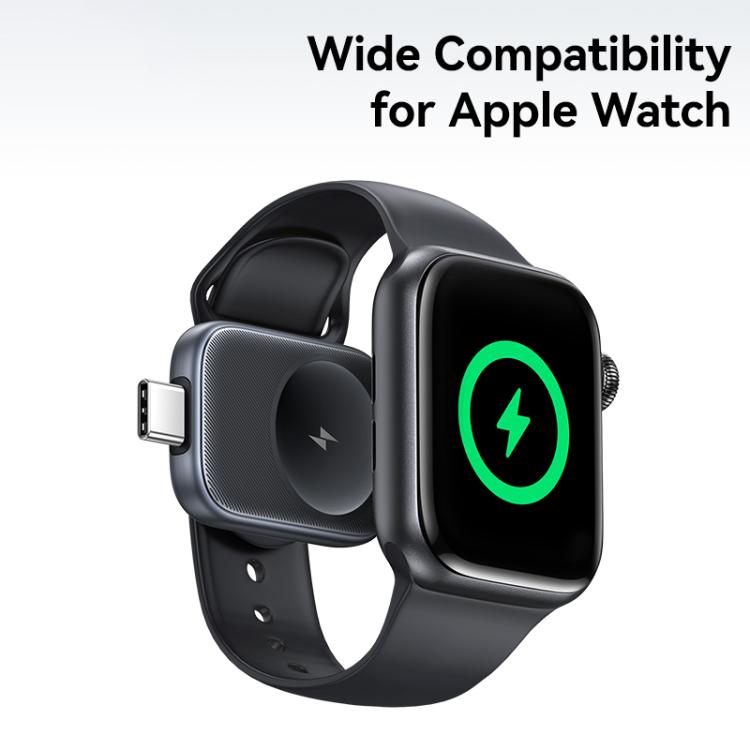 For Apple Watch Series USAMS CD247 USB-C / Type-C Plug Portable Watch Wireless Charger(Metal Gray)