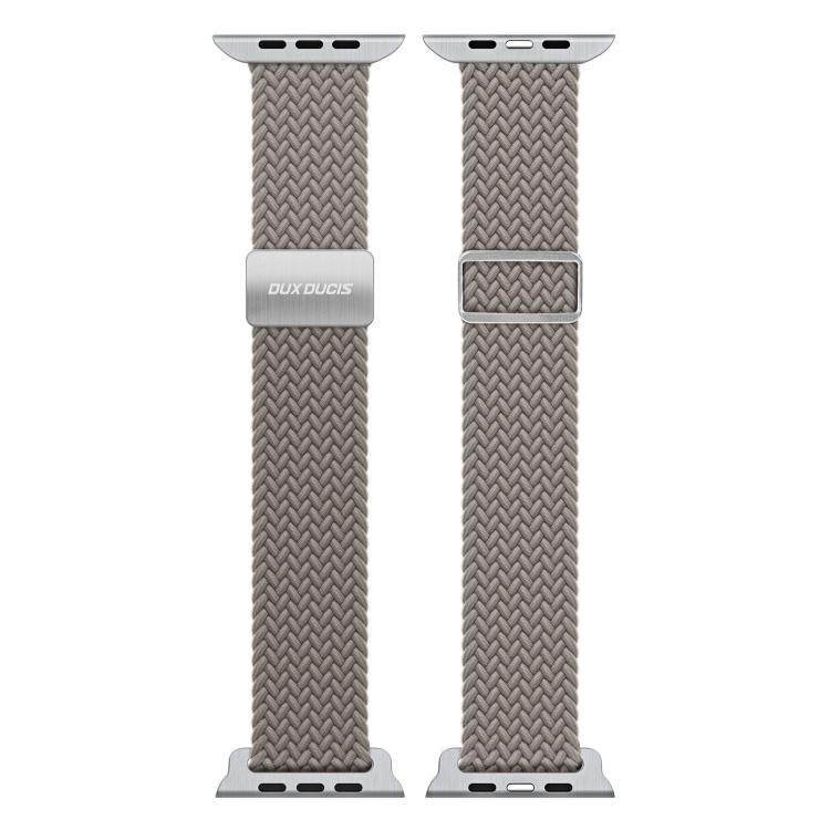 For Apple Watch 38 / 40 / 41 / S10 42mm DUX DUCIS Mixture Ultra Series Magnetic Buckle Nylon Braided Strap(Clay)