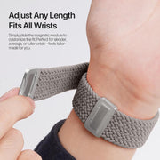 For Apple Watch 38 / 40 / 41 / S10 42mm DUX DUCIS Mixture Ultra Series Magnetic Buckle Nylon Braided Strap(Clay)