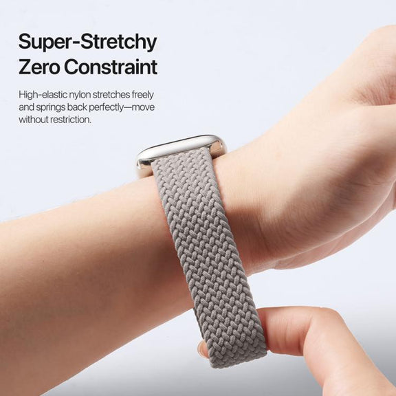 For Apple Watch 38 / 40 / 41 / S10 42mm DUX DUCIS Mixture Ultra Series Magnetic Buckle Nylon Braided Strap(Clay)