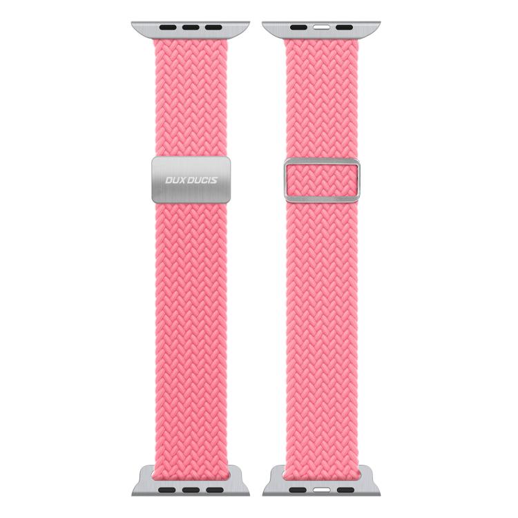 For Apple Watch 38 / 40 / 41 / S10 42mm DUX DUCIS Mixture Ultra Series Magnetic Buckle Nylon Braided Strap(Hot Pink) - free shipping - PMC TechLife - Order now!
