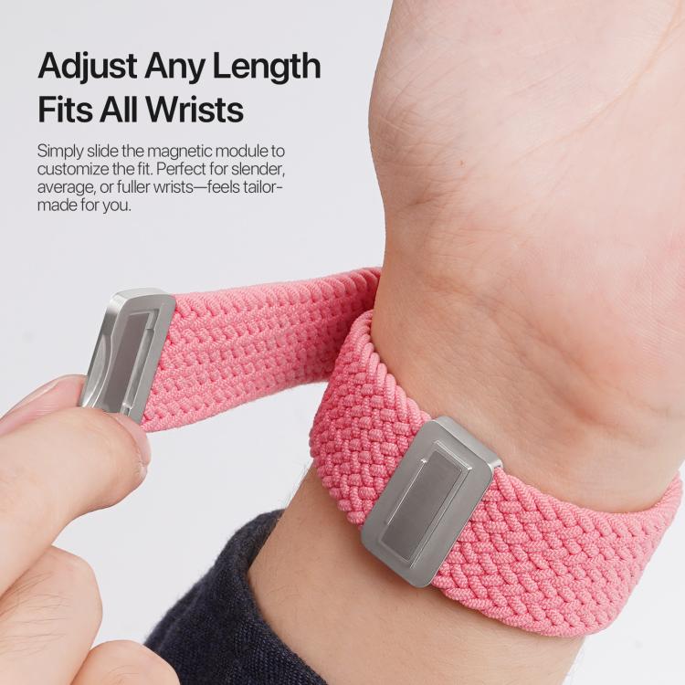 For Apple Watch 38 / 40 / 41 / S10 42mm DUX DUCIS Mixture Ultra Series Magnetic Buckle Nylon Braided Strap(Hot Pink) - free shipping - PMC TechLife - Order now!