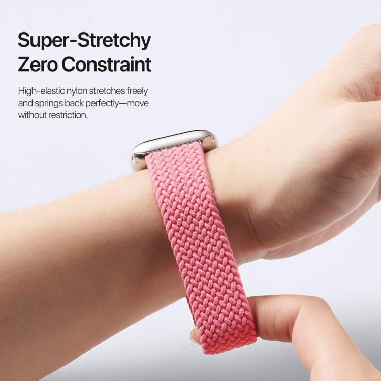 For Apple Watch 38 / 40 / 41 / S10 42mm DUX DUCIS Mixture Ultra Series Magnetic Buckle Nylon Braided Strap(Hot Pink) - free shipping - PMC TechLife - Order now!
