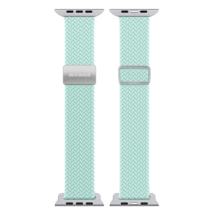 For Apple Watch 38 / 40 / 41 / S10 42mm DUX DUCIS Mixture Ultra Series Magnetic Buckle Nylon Braided Strap(Mint Green)