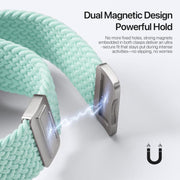 For Apple Watch 38 / 40 / 41 / S10 42mm DUX DUCIS Mixture Ultra Series Magnetic Buckle Nylon Braided Strap(Mint Green)
