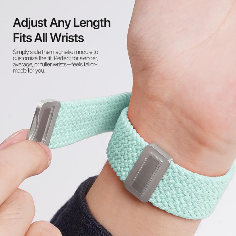 For Apple Watch 38 / 40 / 41 / S10 42mm DUX DUCIS Mixture Ultra Series Magnetic Buckle Nylon Braided Strap(Mint Green)