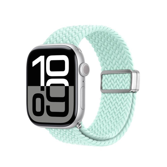 For Apple Watch 38 / 40 / 41 / S10 42mm DUX DUCIS Mixture Ultra Series Magnetic Buckle Nylon Braided Strap(Mint Green)