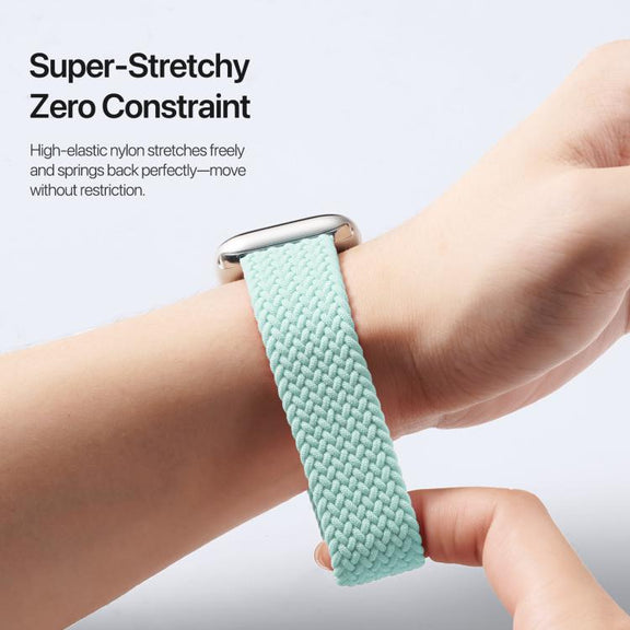 For Apple Watch 38 / 40 / 41 / S10 42mm DUX DUCIS Mixture Ultra Series Magnetic Buckle Nylon Braided Strap(Mint Green)