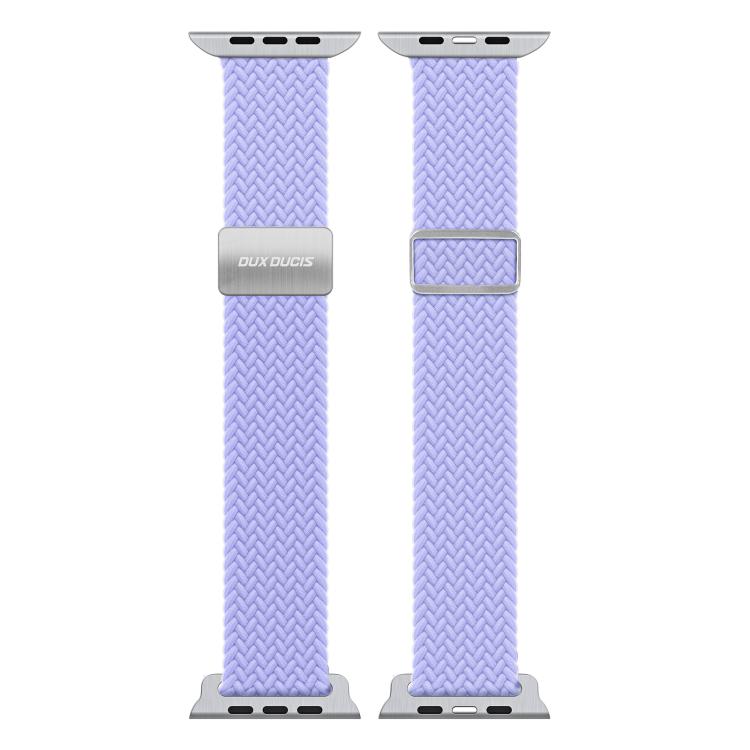 For Apple Watch 38 / 40 / 41 / S10 42mm DUX DUCIS Mixture Ultra Series Magnetic Buckle Nylon Braided Strap(Misty Purple)