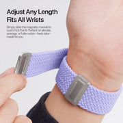 For Apple Watch 38 / 40 / 41 / S10 42mm DUX DUCIS Mixture Ultra Series Magnetic Buckle Nylon Braided Strap(Misty Purple)