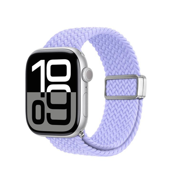 For Apple Watch 38 / 40 / 41 / S10 42mm DUX DUCIS Mixture Ultra Series Magnetic Buckle Nylon Braided Strap(Misty Purple)