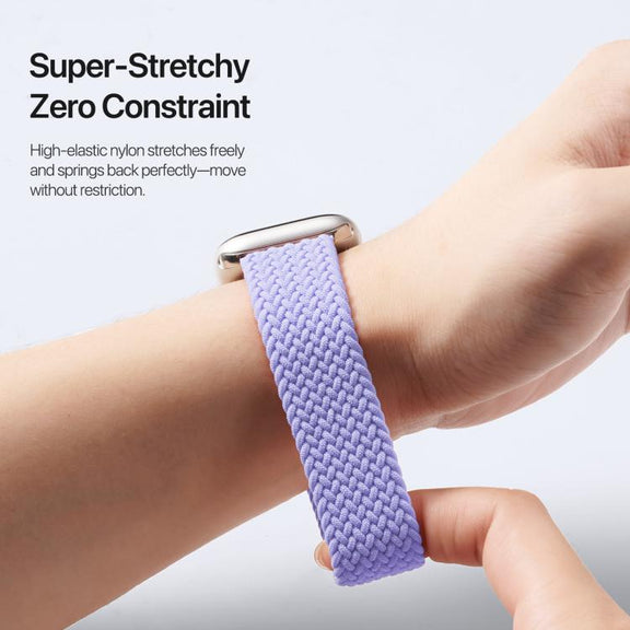 For Apple Watch 38 / 40 / 41 / S10 42mm DUX DUCIS Mixture Ultra Series Magnetic Buckle Nylon Braided Strap(Misty Purple)