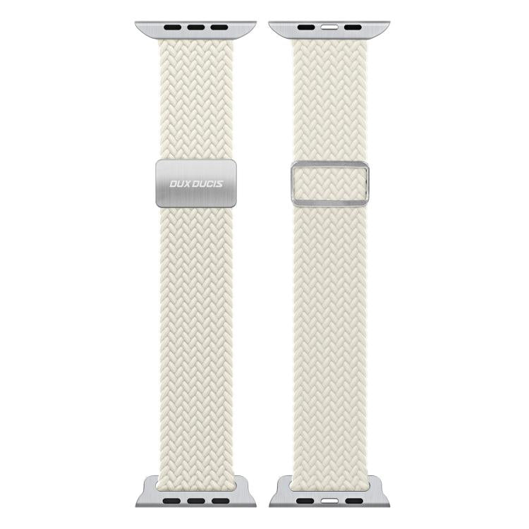 For Apple Watch 38 / 40 / 41 / S10 42mm DUX DUCIS Mixture Ultra Series Magnetic Buckle Nylon Braided Strap(Starlight)