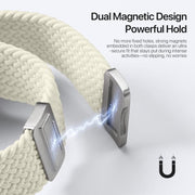 For Apple Watch 38 / 40 / 41 / S10 42mm DUX DUCIS Mixture Ultra Series Magnetic Buckle Nylon Braided Strap(Starlight)