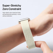 For Apple Watch 38 / 40 / 41 / S10 42mm DUX DUCIS Mixture Ultra Series Magnetic Buckle Nylon Braided Strap(Starlight)
