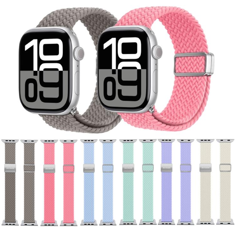 For Apple Watch 38 / 40 / 41 / S10 42mm DUX DUCIS Mixture Ultra Series Magnetic Buckle Nylon Braided Strap(Hot Pink) - free shipping - PMC TechLife - Order now!