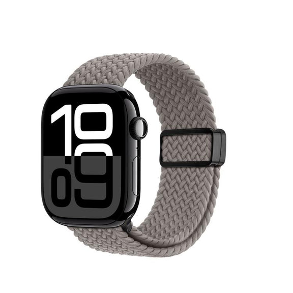 For Apple Watch 42 / 44 / 45 / 46 / 49mm DUX DUCIS Mixture Ultra Series Magnetic Buckle Nylon Braided Strap(Clay)
