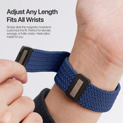 For Apple Watch 42 / 44 / 45 / 46 / 49mm DUX DUCIS Mixture Ultra Series Magnetic Buckle Nylon Braided Strap(Deep Blue)