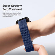 For Apple Watch 42 / 44 / 45 / 46 / 49mm DUX DUCIS Mixture Ultra Series Magnetic Buckle Nylon Braided Strap(Deep Blue)