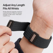 For Apple Watch 42 / 44 / 45 / 46 / 49mm DUX DUCIS Mixture Ultra Series Magnetic Buckle Nylon Braided Strap(Midnight)