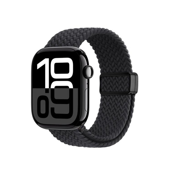 For Apple Watch 42 / 44 / 45 / 46 / 49mm DUX DUCIS Mixture Ultra Series Magnetic Buckle Nylon Braided Strap(Midnight)