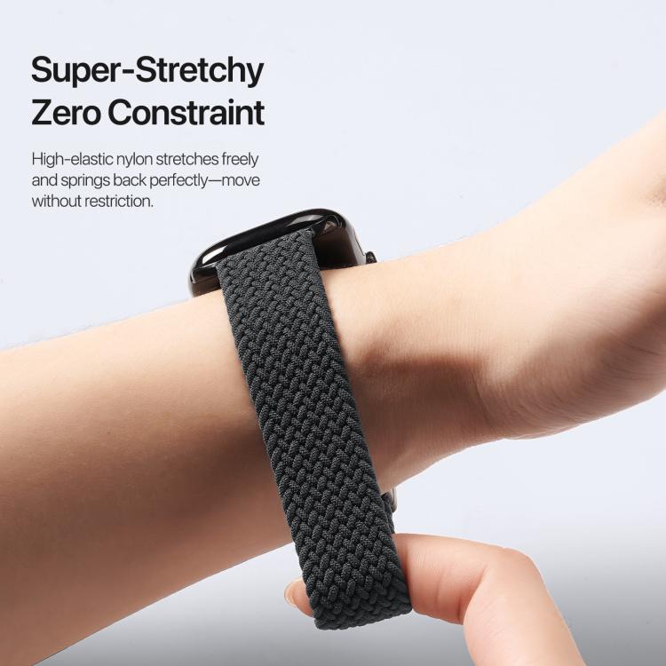 For Apple Watch 42 / 44 / 45 / 46 / 49mm DUX DUCIS Mixture Ultra Series Magnetic Buckle Nylon Braided Strap(Midnight)