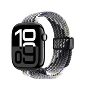 For Apple Watch 42 / 44 / 45 / 46 / 49mm DUX DUCIS Mixture Ultra Series Magnetic Buckle Nylon Braided Strap(Smoke Gradient)