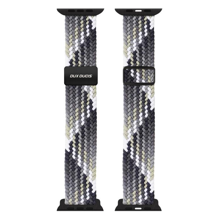 For Apple Watch 42 / 44 / 45 / 46 / 49mm DUX DUCIS Mixture Ultra Series Magnetic Buckle Nylon Braided Strap(Smoke Gradient)