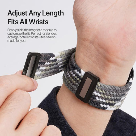 For Apple Watch 42 / 44 / 45 / 46 / 49mm DUX DUCIS Mixture Ultra Series Magnetic Buckle Nylon Braided Strap(Smoke Gradient)