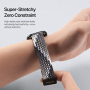 For Apple Watch 42 / 44 / 45 / 46 / 49mm DUX DUCIS Mixture Ultra Series Magnetic Buckle Nylon Braided Strap(Smoke Gradient)