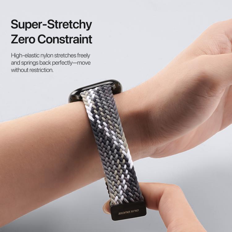 For Apple Watch 42 / 44 / 45 / 46 / 49mm DUX DUCIS Mixture Ultra Series Magnetic Buckle Nylon Braided Strap(Smoke Gradient)