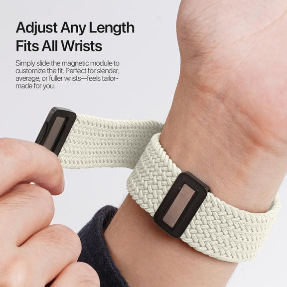 For Apple Watch 42 / 44 / 45 / 46 / 49mm DUX DUCIS Mixture Ultra Series Magnetic Buckle Nylon Braided Strap(Starlight)