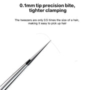 i2C NS Series Super Alloy High Precision Stainless Steel Super Hard Extra Tip Flying Wire Tweezers, Model:NS-03 Extra Hard Tip