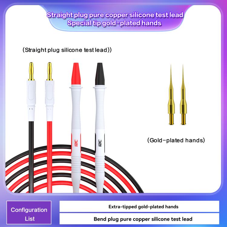 i2C Pure Copper Silicone Probe Detection Pen, Model:Straight Plug Without Stainless Steel Needle - free shipping - PMC TechLife - Order now!
